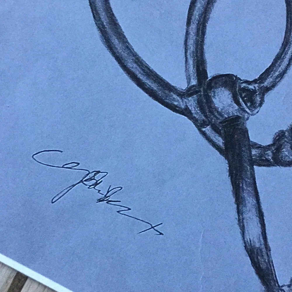 Artwork print paper black white cowgirl wester headstall bit western cowboy - Picture 3 of 5